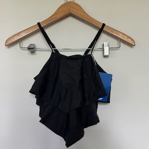 Hilor Girls Black Bikini Top Size 160 cm NWT